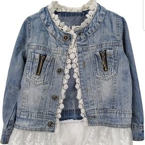 Lace & Denim Girl's Fashion Jacket
